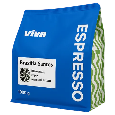 Кава Viva Coffee Brasilia Santos
