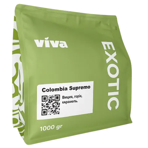 Кава Viva Coffee Colombia Supremo Medellin