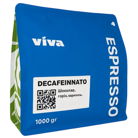 Кава Viva Coffee Decaffeinnato